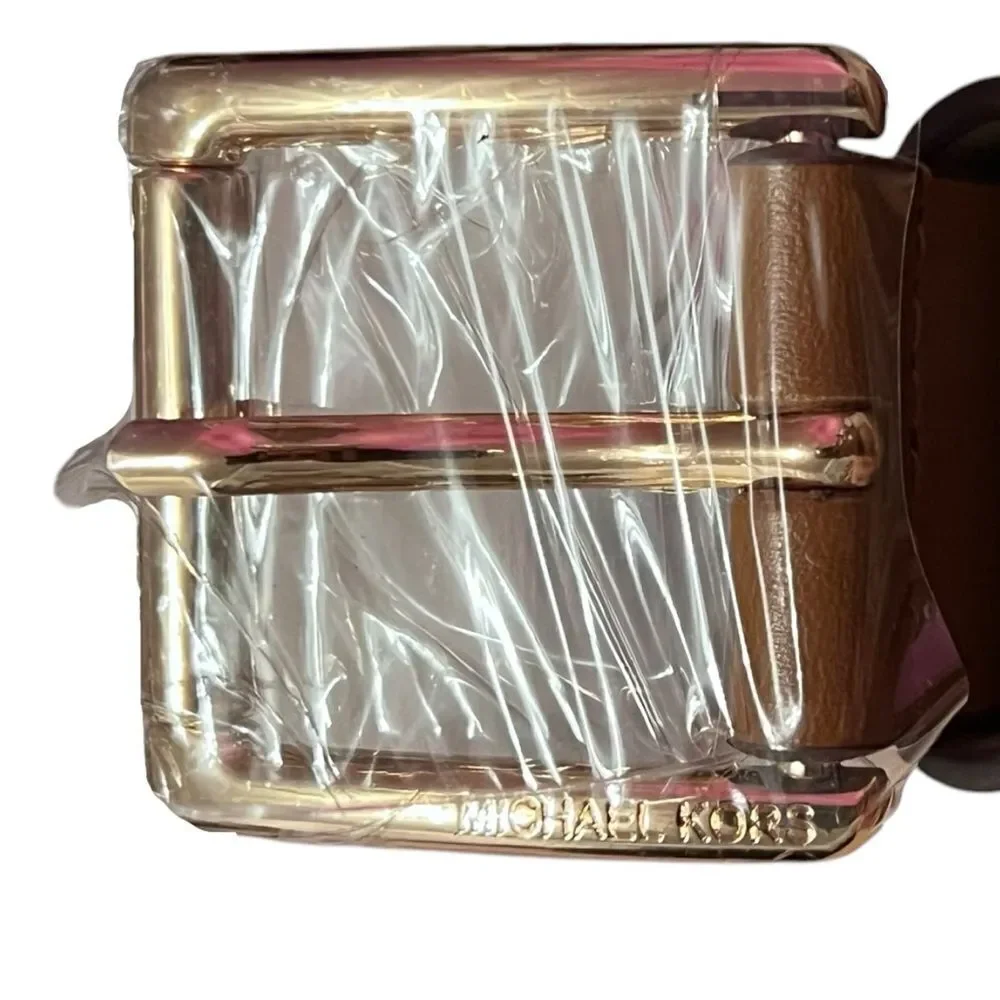 Michael Kors Genuine Leather Brown Belt Bag Size 3 NWT